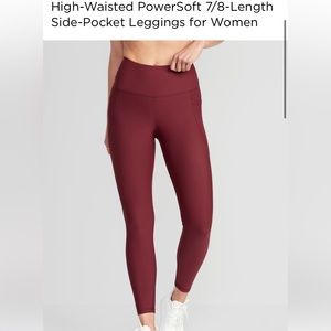 Old navy athletic burgundy leggings